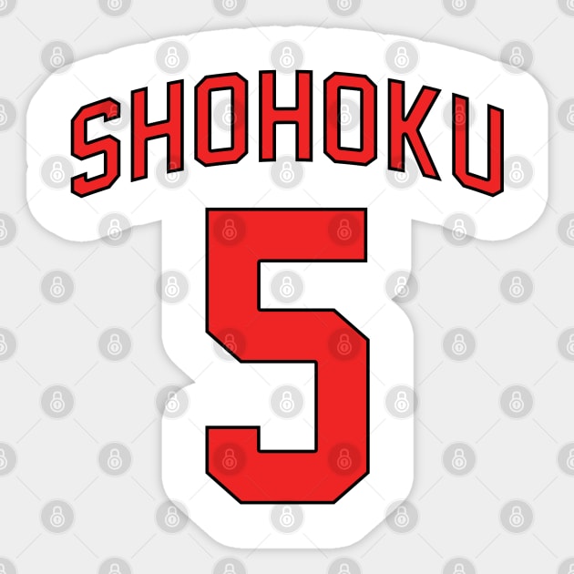 Shohoku - Kiminobu Kogure Jersey Sticker by KimKim